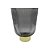 VASO DE VIDRO TRANSPARENTE CINZA COM BASE DOURADO - Imagem 1