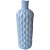VASO CERAMICA TEXTURE WAVY BOTTLE MEDIO AZUL - Imagem 1