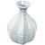 VASO CERAMICA FISHBONE GRANDE AZUL 16 X 16 X 25 CM - Imagem 1