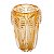 VASO DE VIDRO SODO-CÁLCICO LEAF ÂMBAR 14,5x20,5cm - Imagem 1