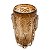 VASO DE VIDRO SODO-CÁLCICO LEAF MARROM 15,5x25cm - Imagem 1