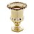 VASO CRISTAL C/PÉ SUSSEX DOURADO METALIZADO 12x16cm - Imagem 1