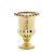 VASO CRISTAL C/PÉ SUSSEX DOURADO METALIZADO 12x16cm - Imagem 2