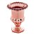 VASO CRISTAL C/PÉ SUSSEX ROSE METALIZADO 12x16cm - Imagem 1