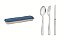 CJ.TALHER.ACO INOX C/ESTOJO TP.AZUL - Imagem 1