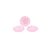 CONJ. 03 CUMBUCAS DE VIDROS ONDULADAS PEQ. ROSA - Imagem 1