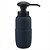 PORTA SABONETE LIQUIDO DE PORCELANA AZUL MARINHO E PRETO 8CM - Imagem 1