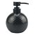 PORTA SABONETE LIQUIDO DE PORCELANA PRETO 10CM X 10CM X 13CM - Imagem 1