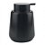 PORTA SABONETE LIQUIDO DE PORCELANA PRETO 10CM X 10CM X 13CM - Imagem 1