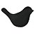 PASSARO DE CERAMICA PRETO 12CM X 5CM X 7,5CM - Imagem 1