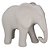 ELEFANTE DE CERAMICA BRANCO 13,5CM X 7,5CM X 11,5CM - Imagem 1