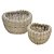 CJ DE FLOREIRAS DE RATTAN 2 PCS - Imagem 1