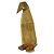 PINGUIM DECORATIVO DE RESINA DOURADO 13,2CM X 8,5CM X 20,5CM - Imagem 1