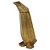 PINGUIM DECORATIVO DE RESINA DOURADO 21CM X 11CM X 26,5CM - Imagem 1