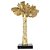 COQUEIRO DECORATIVO DE RESINA DOURADO COM BASE DE MARMORE PR - Imagem 1