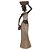 AFRICANA DECORATIVA DE RESINA  12,5CM X 9,5CM X 40CM - Imagem 1