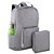 MOCHILA DOBRAVEL CINZA CLARO MC280 - Imagem 1