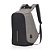 MOCHILA ANTIFURTO P/ NOTEBOOK CINZA MC240 - Imagem 1