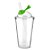 COPO PLASTICO 600ML C/ CANUDO VERDE CO8600 - Imagem 1