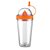 COPO PLASTICO COM ESPREMEDOR 500ML LARANJA CO8100 - Imagem 1