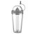 COPO PLASTICO COM ESPREMEDOR 500ML CINZA CO8100 - Imagem 1