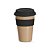 COPO FIBRA BAMBU TAMPA SILICONE 450ML PRETO CO019 - Imagem 1