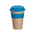 COPO FIBRA BAMBU TAMPA SILICONE 450ML AZUL CO019 - Imagem 1