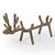 ORNAMENTO DE MADEIRA PARA VINHO - ALCE BEGE - Imagem 1