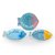 CONJ. 03 ORNAMENTOS DE VIDRO DECORATIVO - PEIXES - Imagem 1