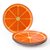 CJ 4 PRATOS DE VIDRO PEQUENO - LARANJA - Imagem 1
