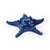 ORNAMENTO DE RESINA MODELO ESTRELA DO MAR MEDIA AZUL ESCURO - Imagem 1
