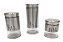 CJ 3 POTES WILL INOX E VIDRO - PRATA - Imagem 1