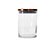 POTE DE VIDRO TAMPA INOX CANARY ROSE 710ML - Imagem 1