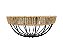 CESTO DECORATIVO METAL C/ FIBRA NATURAL 30X30X13 - Imagem 1