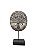 ESCULTURA DECORATIVA DE MADEIRA TRIBOS 16X6X28 - Imagem 1