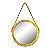 ESPELHO DECORATIVO DOURADO GRÉCIA - 50X50X3,5CM - Imagem 1
