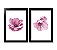 QUADRO DECORATIVO 2 PÇS PRETO PETALAS 53x33x3CM - Imagem 1