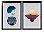 QUADRO DECORATIVO 2 PÇS PRETO SKY 53x33x3CM - Imagem 1