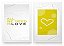 QUADRO DECORATIVO 2 PÇS BRANCO LOVE 53x33x3CM - Imagem 1
