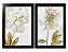 QUADRO DECORATIVO 2 PÇS PRETO FLOWERS 53x33x3CM - Imagem 1