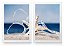 QUADRO DECORATIVO 2 PÇS BRANCO STAR 53x33x3CM - Imagem 1