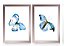 QUADRO DECORATIVO 2 PÇS ROSE GOLD BUTTERFLY 53x33x3CM - Imagem 1