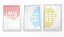 QUADRO DECORATIVO 3 PÇS BRANCO LOVE 43X33X1CM - Imagem 1