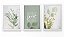 QUADRO DECORATIVO 3 PÇS BRANCO HOME 43X33X1CM - Imagem 1