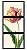 QUADRO DECORATIVO 3 PÇS PRETO FLOWER 43X33X1CM - Imagem 1