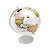 GLOBO DECORATIVO DE PLÁSTICO C/BASE DE FERRO BRANCO 20cm - Imagem 1