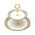 PORTA DOCES 2 ANDARES PORCELANA SUPER WHITE CHARME 19x26x24 - Imagem 1