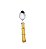 CJ 6 COLHERES CAFÉ AÇO INOX CABO PLÁSTICO BAMBU NATURAL 16 - Imagem 1