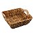 CESTA DE FIBRA NATURAL C/ALÇA DE MADEIRA 24x24x8cm - Imagem 1