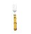 CJ 6 GARFOS SOBREMESA AÇO INOX CABO PLÁSTIC BAMBU 19cm - Imagem 1